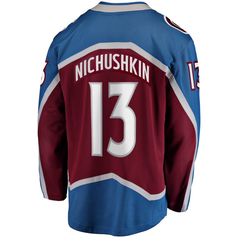 Valeri Nichushkin Colorado Avalanche Breakaway Player Jersey - Burgundy - Image 3