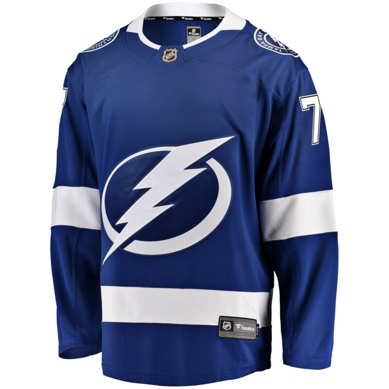 Victor Hedman Tampa Bay Lightning Home Breakaway Player Jersey - Blue - Image 2