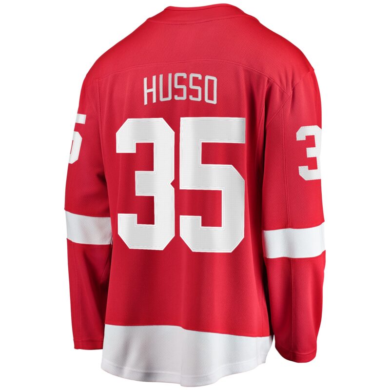 Ville Husso Detroit Red Wings Home Breakaway Player Jersey - Red - Image 3