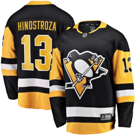 Vinnie Hinostroza Pittsburgh Penguins Home Breakaway Jersey - Black