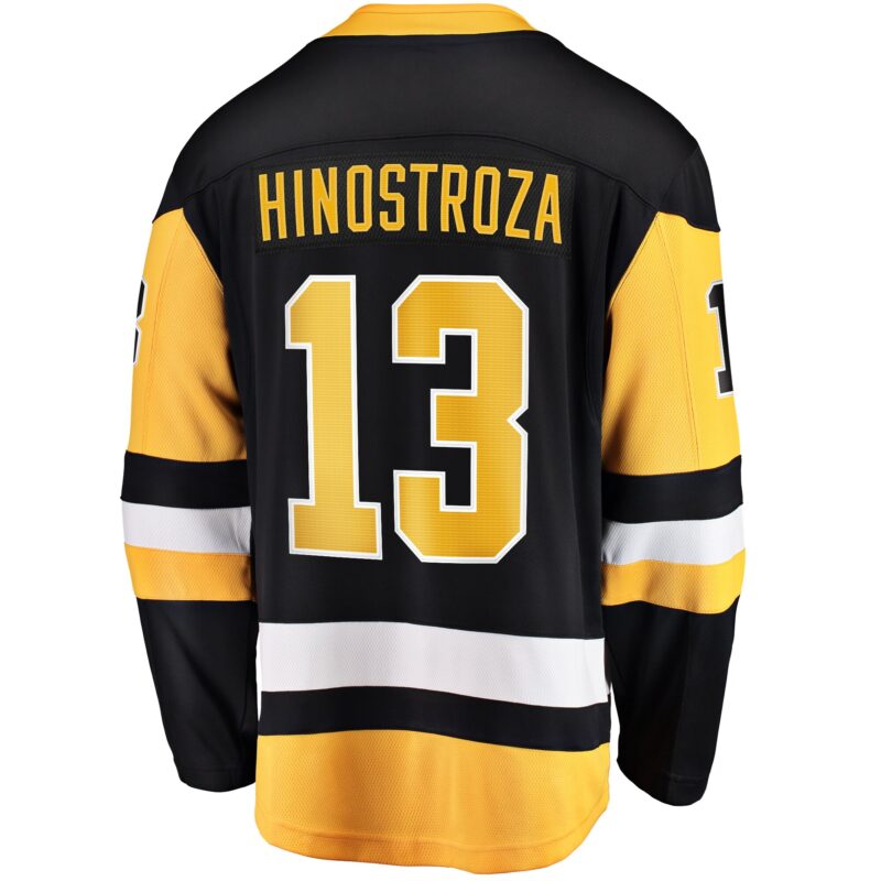 Vinnie Hinostroza Pittsburgh Penguins Home Breakaway Jersey - Black - Image 3