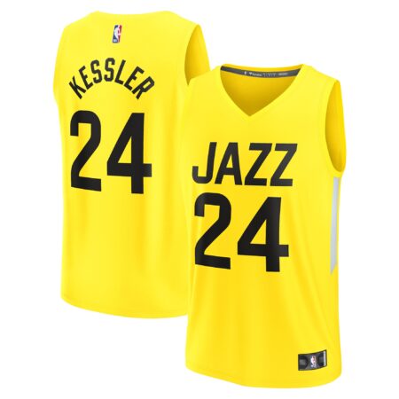 Walker Kessler Utah Jazz Fast Break Player Jersey - Icon Edition - Yellow