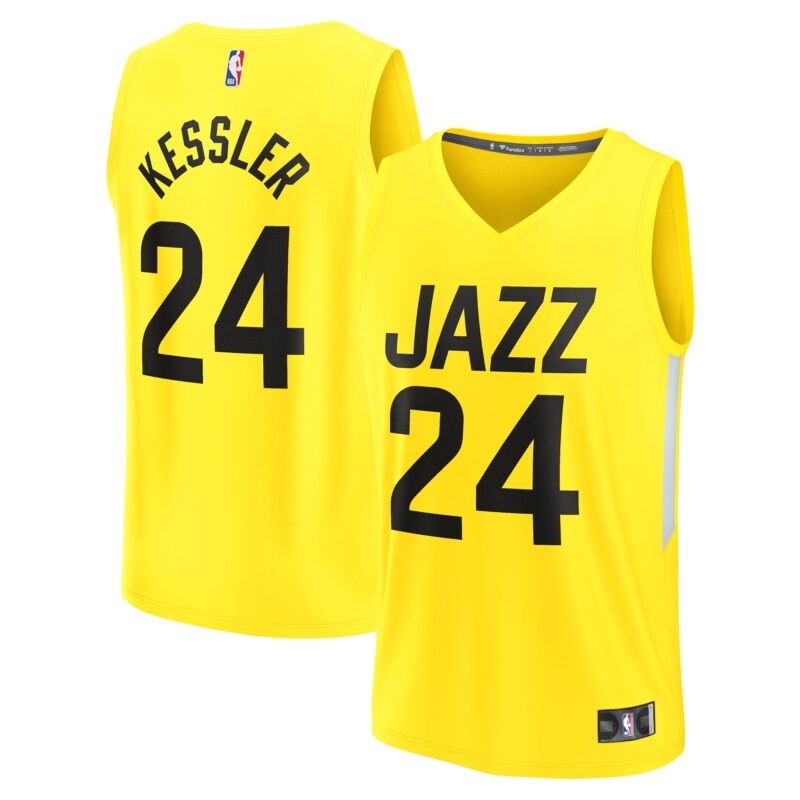 Walker Kessler Utah Jazz Fast Break Player Jersey - Icon Edition - Yellow