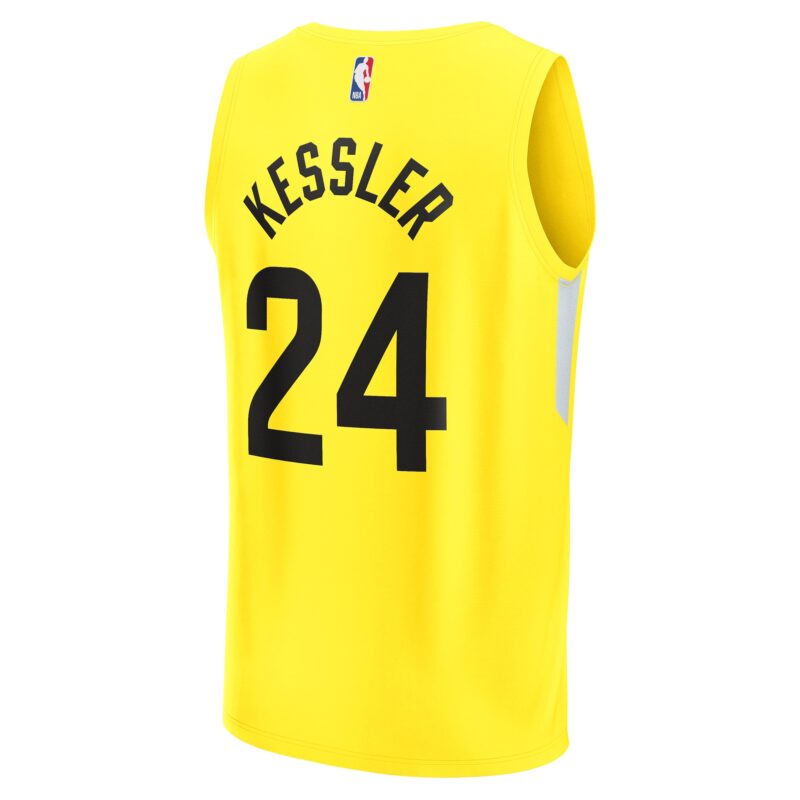 Walker Kessler Utah Jazz Fast Break Player Jersey - Icon Edition - Yellow - Image 3