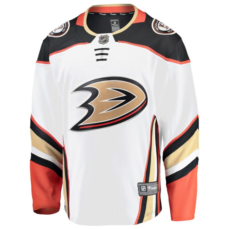 Anaheim Ducks Breakaway Away Jersey - White - Image 2