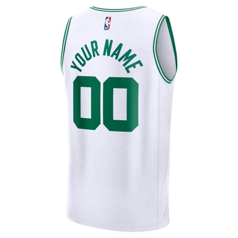 Boston Celtics Fast Break Custom Jersey - Association Edition - White - Image 3