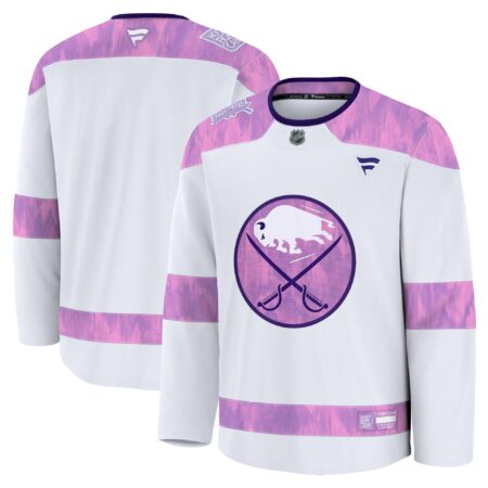 Buffalo Sabres 2024 Hockey Fights Cancer Practice Jersey - White