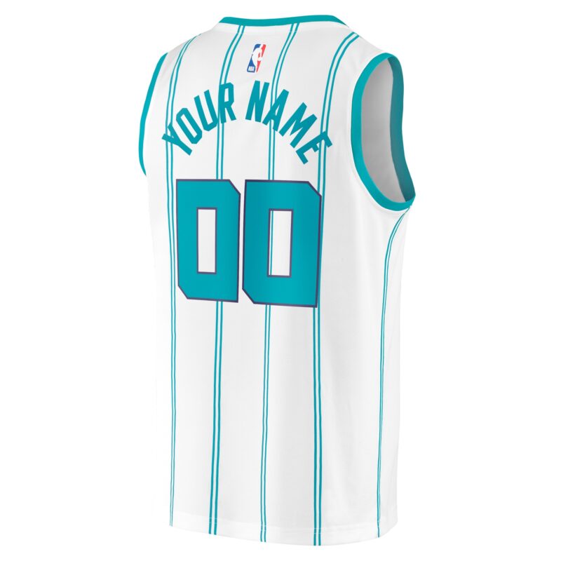 Charlotte Hornets Fast Break Custom Jersey - Association Edition - White - Image 3