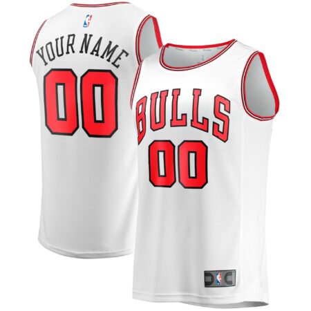 Chicago Bulls Fast Break Custom Jersey - Association Edition - White