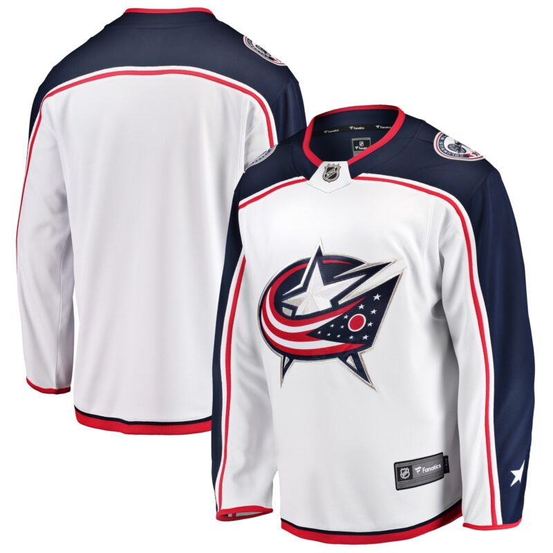 Columbus Blue Jackets Breakaway Away Jersey - White