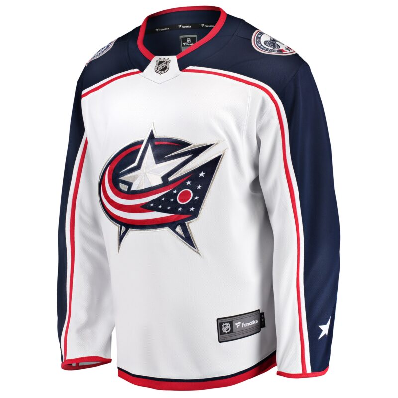 Columbus Blue Jackets Breakaway Away Jersey - White - Image 2