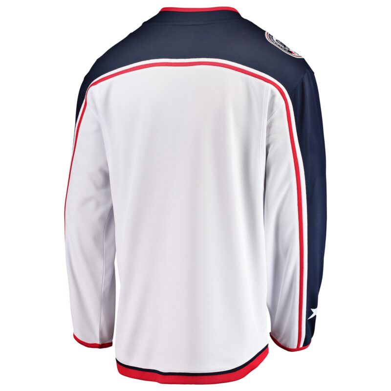 Columbus Blue Jackets Breakaway Away Jersey - White - Image 3