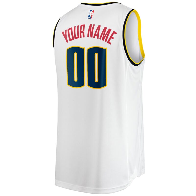Denver Nuggets Fast Break Custom Jersey - Association Edition - White - Image 3
