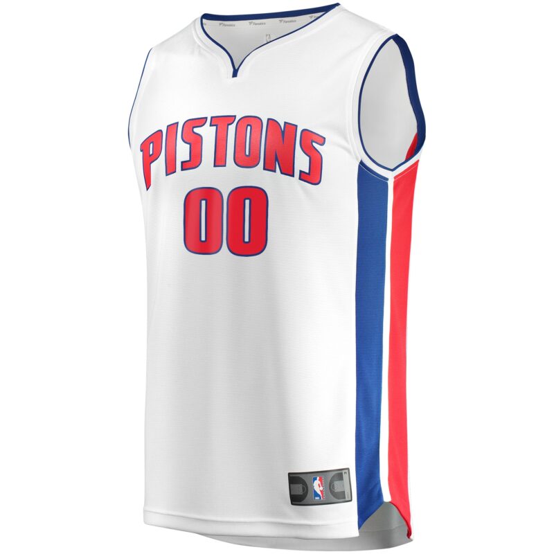 Detroit Pistons Fast Break Custom Jersey White - Association Edition - Image 2