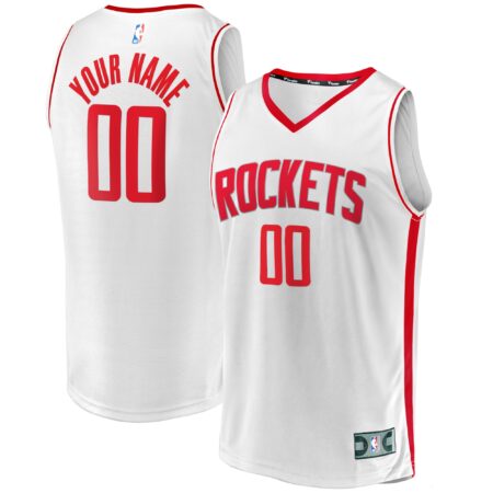 Houston Rockets Fast Break Custom Jersey - Association Edition - White