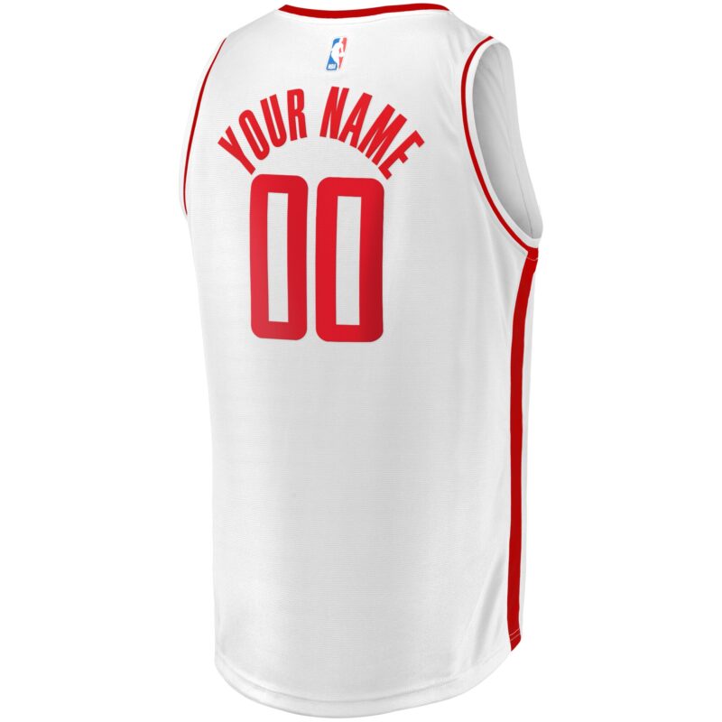 Houston Rockets Fast Break Custom Jersey - Association Edition - White - Image 3