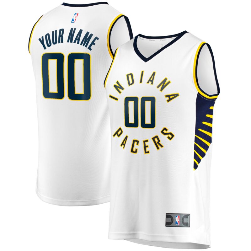 Indiana Pacers Fast Break Custom Jersey - Association Edition - White