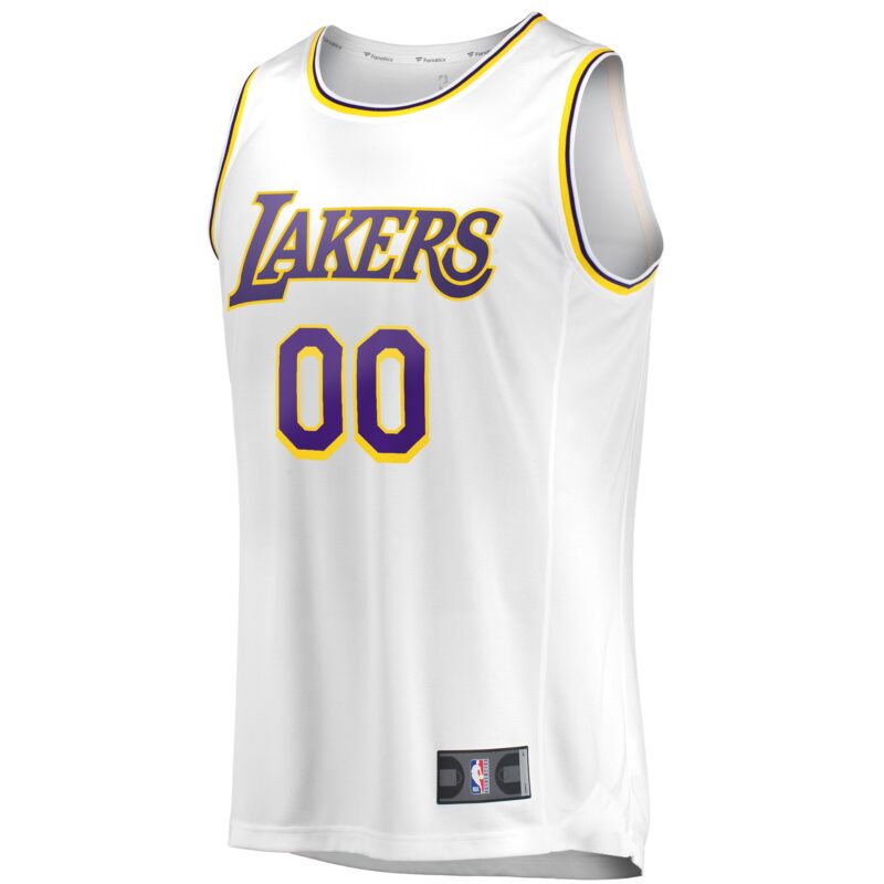 Los Angeles Lakers Fast Break Custom Jersey - Association Edition - White - Image 2