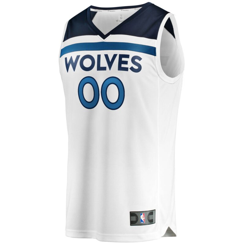 Minnesota Timberwolves Fast Break Custom Jersey White - Association Edition - Image 2