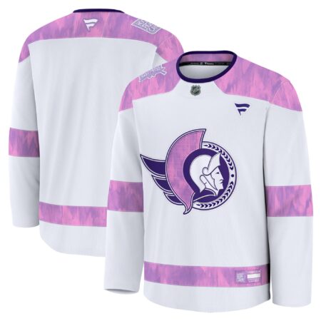Ottawa Senators 2024 Hockey Fights Cancer Practice Jersey - White