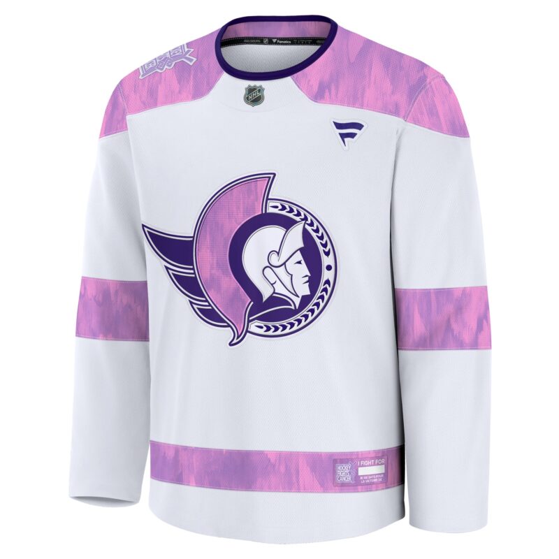 Ottawa Senators 2024 Hockey Fights Cancer Practice Jersey - White - Image 2