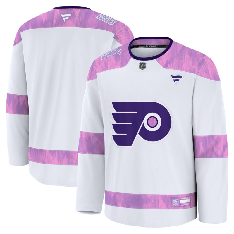 Philadelphia Flyers 2024 Hockey Fights Cancer Practice Jersey - White