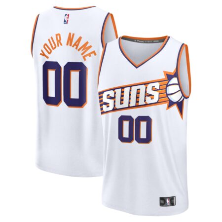 Phoenix Suns Fast Break Custom Jersey - Association Edition - White