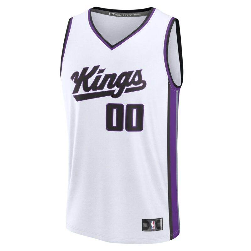 Sacramento Kings Fast Break Custom Jersey - Association Edition - White - Image 2
