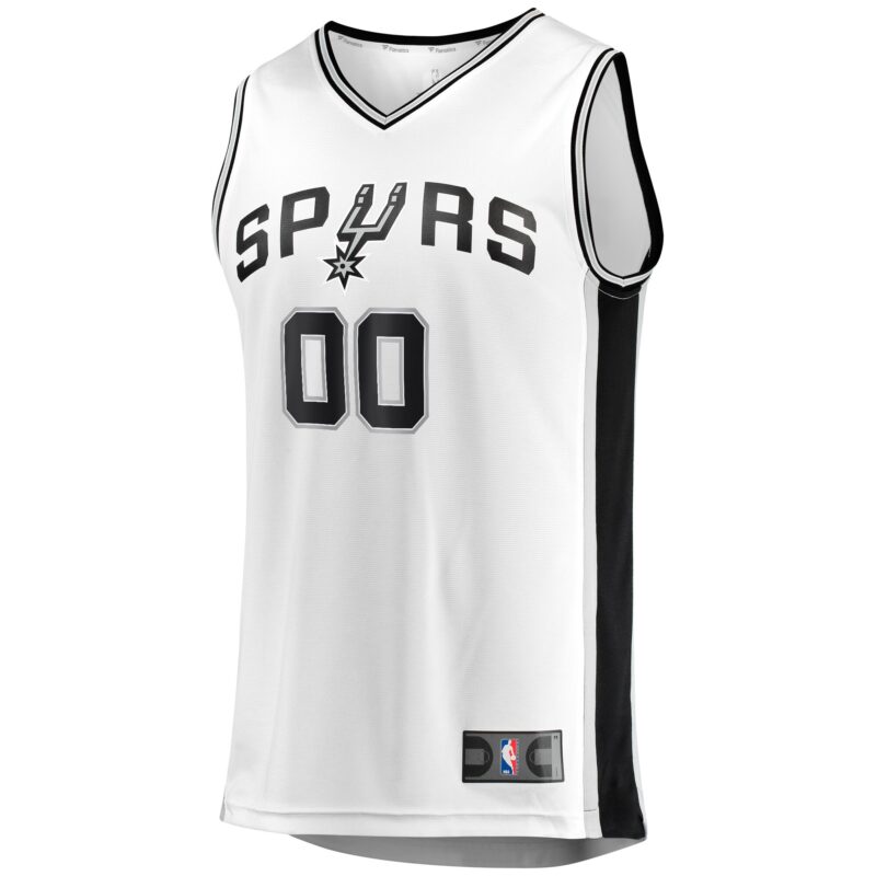 San Antonio Spurs Fast Break Custom Jersey - Association Edition - White - Image 2