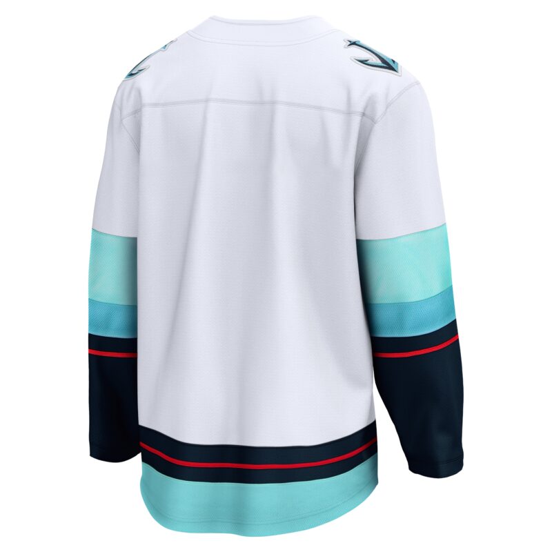 Seattle Kraken Away Breakaway Jersey - White - Image 3