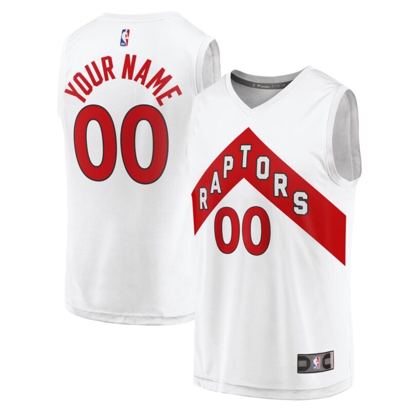 Toronto Raptors Fast Break Custom Jersey - Association Edition - White