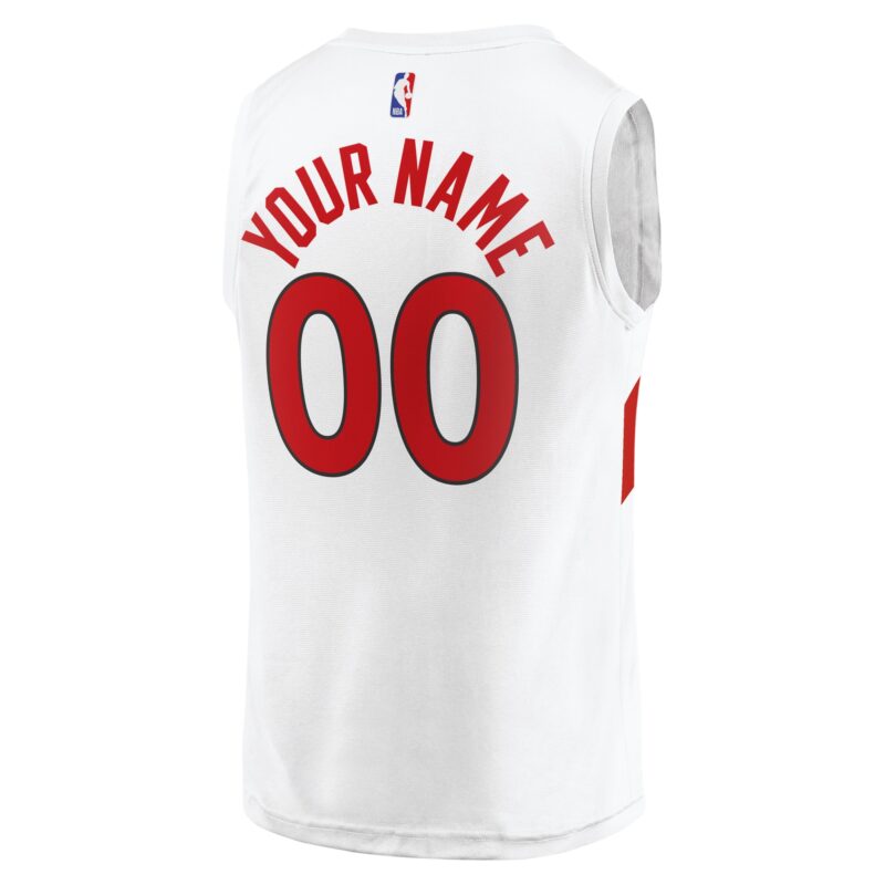 Toronto Raptors Fast Break Custom Jersey - Association Edition - White - Image 3