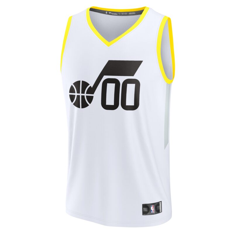 Utah Jazz Fast Break Custom Jersey - Association Edition - White - Image 2