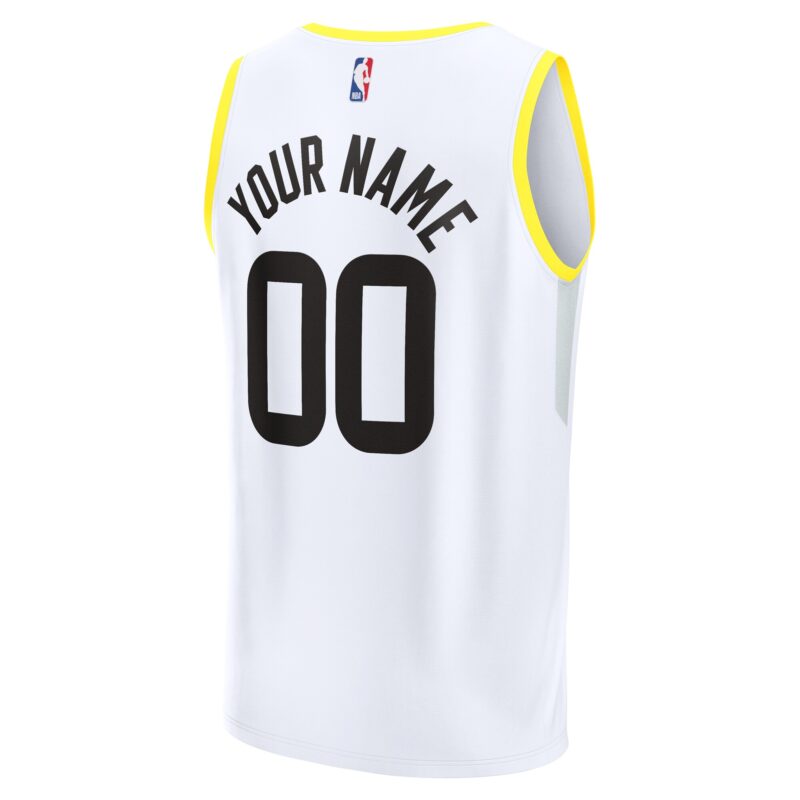 Utah Jazz Fast Break Custom Jersey - Association Edition - White - Image 3