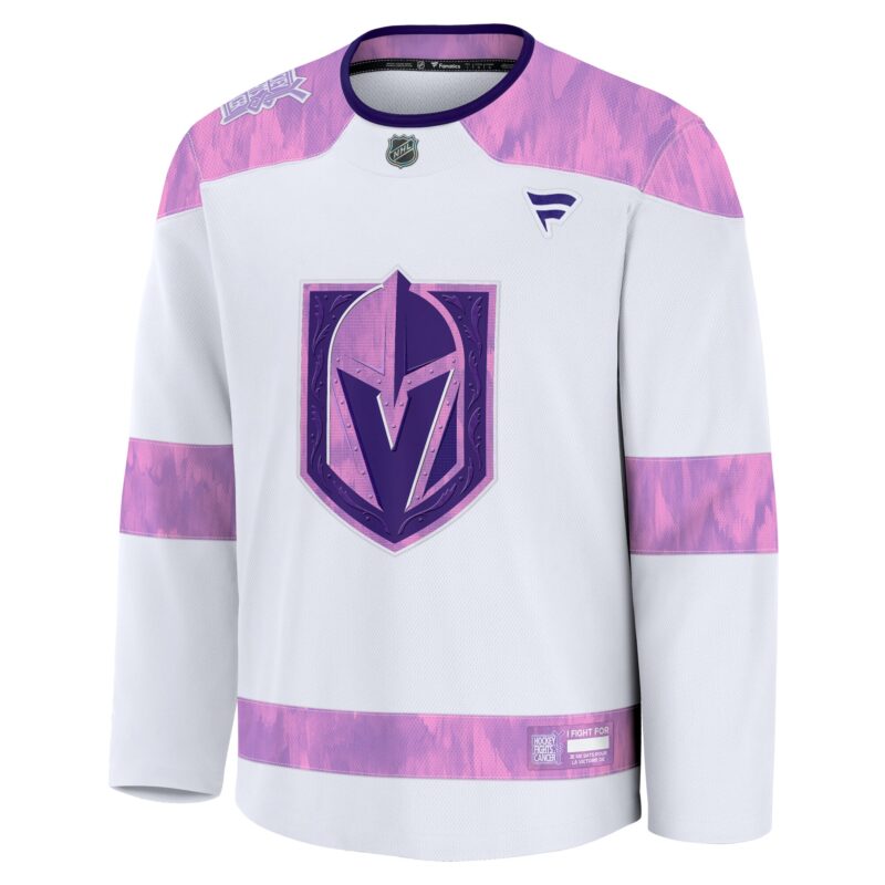 Vegas Golden Knights 2024 Hockey Fights Cancer Practice Jersey - White - Image 2