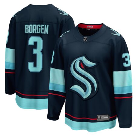 Will Borgen Seattle Kraken Home Breakaway Player Jersey - Deep Sea Blue