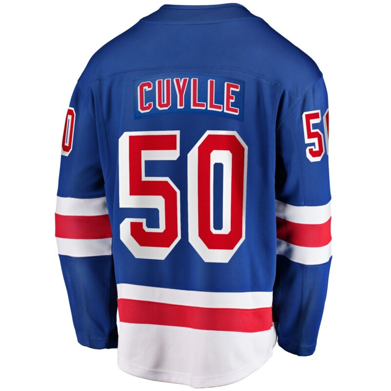 Will Cuylle New York Rangers Home Premier Breakaway Player Jersey - Blue - Image 3