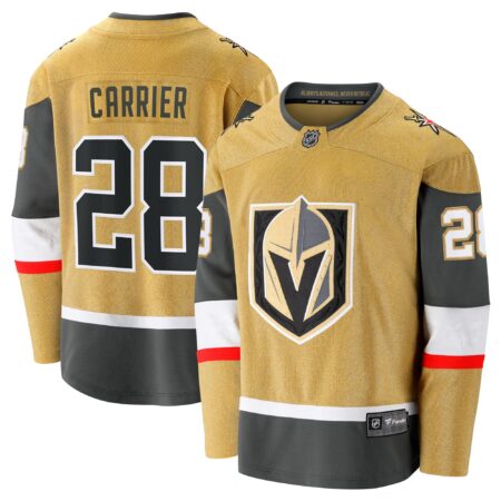 William Carrier Vegas Golden Knights Home Breakaway Jersey - Gold