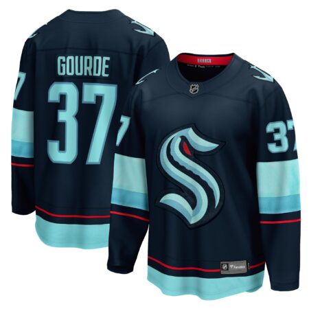 Yanni Gourde Seattle Kraken Home Breakaway Player Jersey - Deep Sea Blue