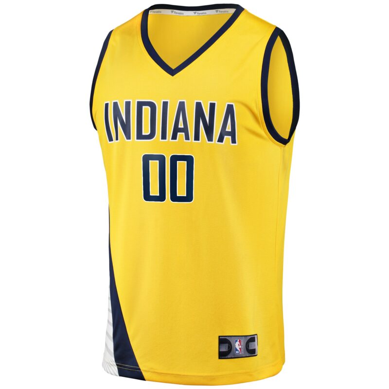 Indiana Pacers Fast Break Custom Jersey - Yellow - Statement Edition - Image 2