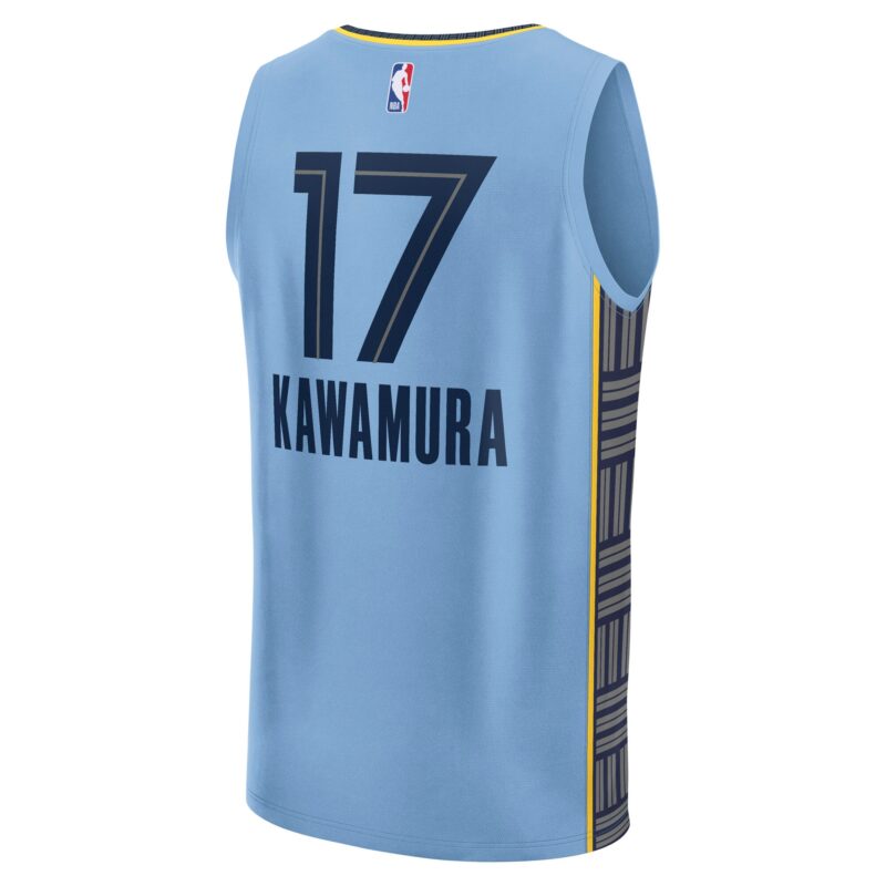 Yuki Kawamura Memphis Grizzlies Fast Break Player Jersey - Statement Edition - Light Blue - Image 3