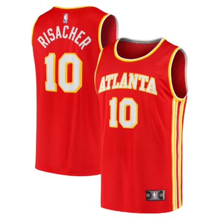 Zaccharie Risacher Atlanta Hawks 2024 Basketball Draft Fast Break Player Jersey - Icon Edition - Red