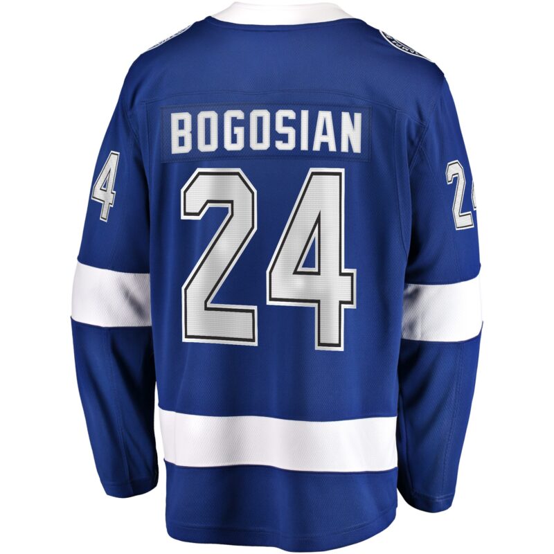 Zach Bogosian Tampa Bay Lightning Home Breakaway Player Jersey - Blue - Image 3