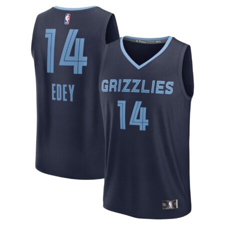 Zach Edey Memphis Grizzlies 2024 Basketball Draft Fast Break Player Jersey - Icon Edition - Navy