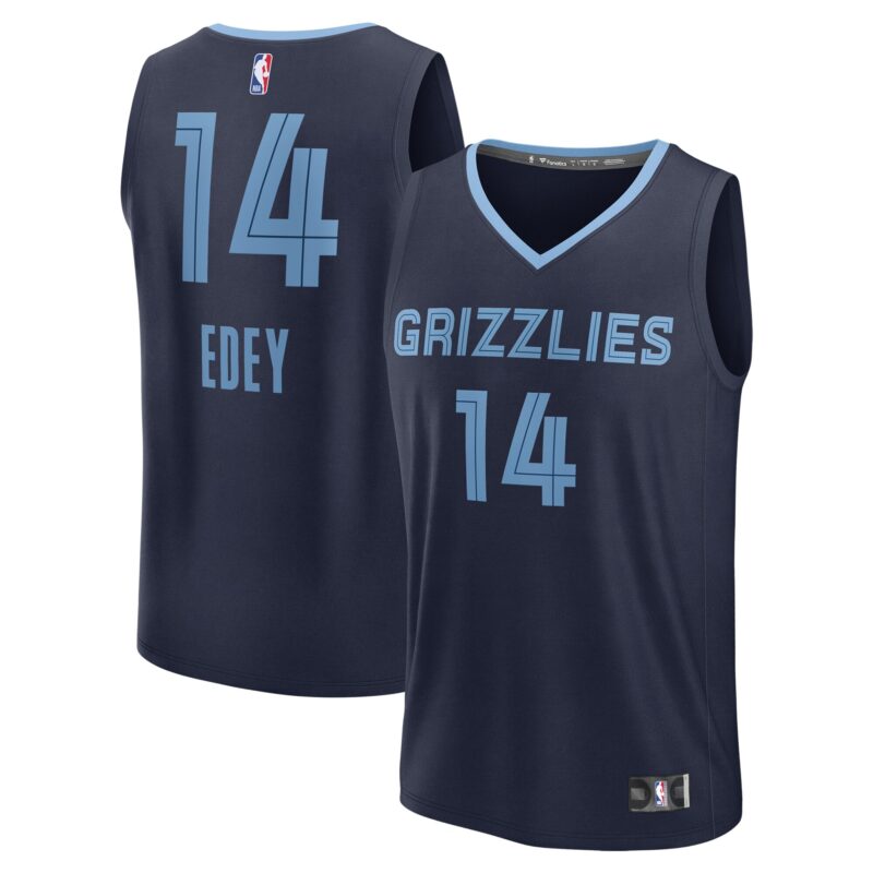 Zach Edey Memphis Grizzlies 2024 Basketball Draft Fast Break Player Jersey - Icon Edition - Navy