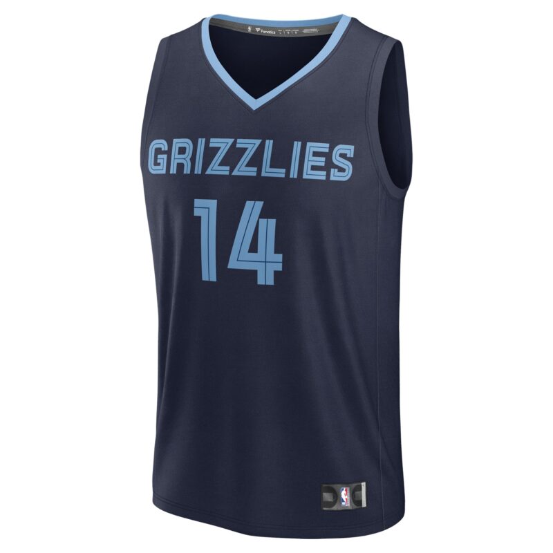 Zach Edey Memphis Grizzlies 2024 Basketball Draft Fast Break Player Jersey - Icon Edition - Navy - Image 2