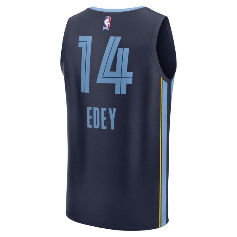 Zach Edey Memphis Grizzlies 2024 Basketball Draft Fast Break Player Jersey - Icon Edition - Navy - Image 3