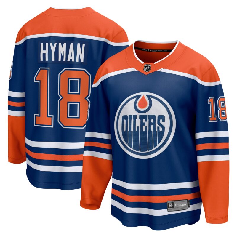 Zach Hyman Edmonton Oilers Home Breakaway Player Jersey - Royal
