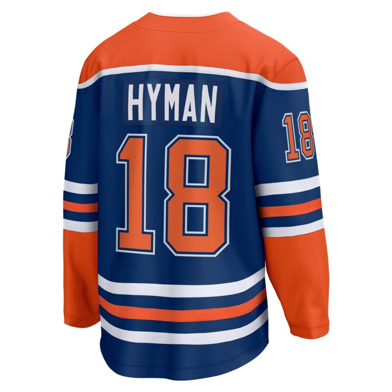Zach Hyman Edmonton Oilers Home Breakaway Player Jersey - Royal - Image 3