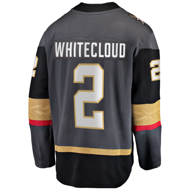 Zach Whitecloud Vegas Golden Knights Alternate Breakaway Jersey - Gray - Image 3